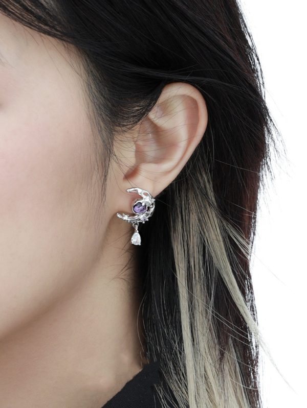 925 Silver  Earring Amethyst